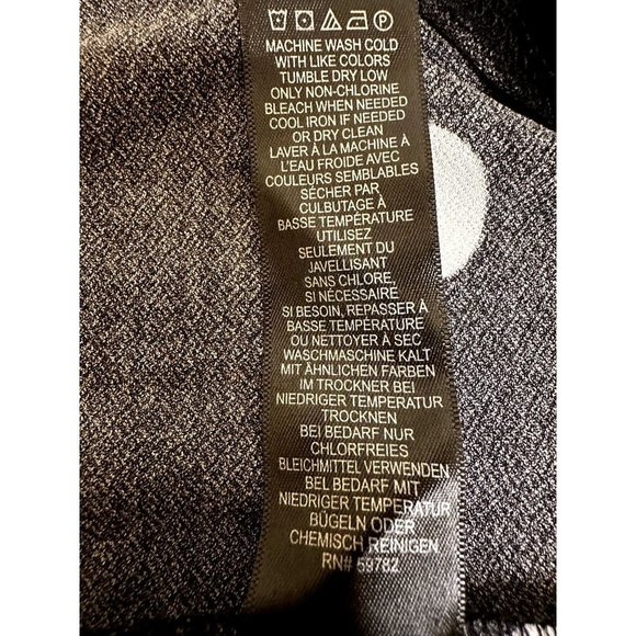 Adrianna Papell Black polka dot Stretch Ruffled Career Tank Shell, Size XL, EUC - Picture 9 of 12